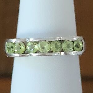 Vtg Peridot Sterling Silver 925 Ring Size 5.5 Pranda Thailand